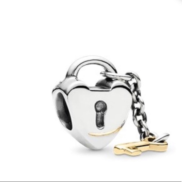 Pandora Key To My Heart Charm! With gold key! - Picture 1 of 5